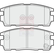 Apec Rear Brake Pad Set fits Chevrolet Captiva 2006-2011 2.0 2.2 2.4