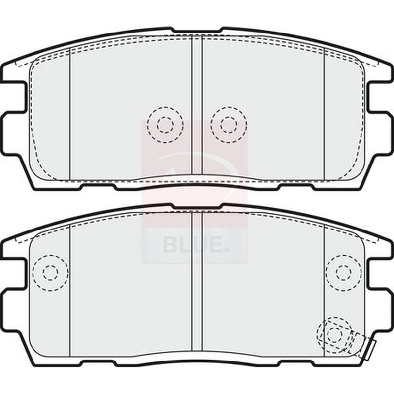 Apec Rear Brake Pad Set fits Chevrolet Captiva 2006-2011 2.0 2.2 2.4
