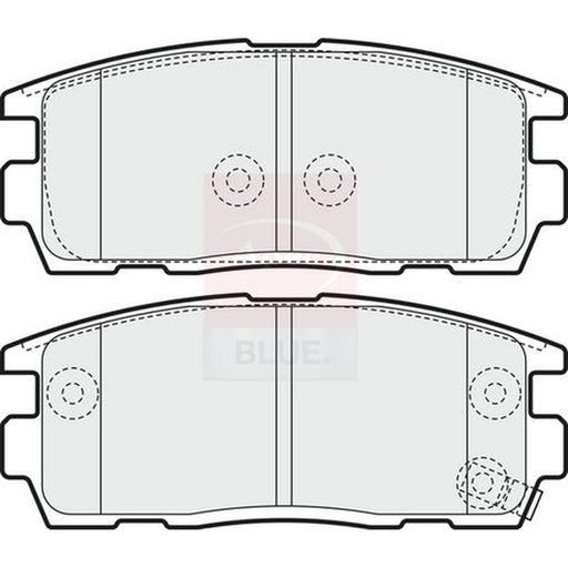 Apec Rear Brake Pad Set fits Chevrolet Captiva 2006-2011 2.0 2.2 2.4