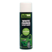 Autotek Professional White Primer 500ml Spray Paint High Coverage Autotek - Dynamic Drive