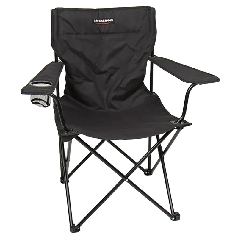 Reimo Folding Chair Mahalo - Black Polyester, 100kg Capacity