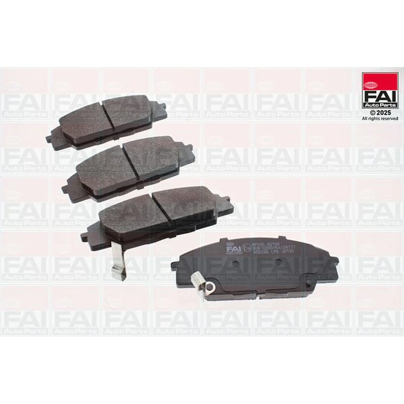FAI Front Brake Pad Set fits Honda Civic VII 2001-2005 2.0