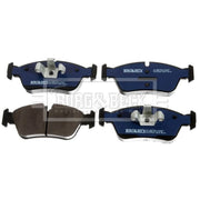 Borg & Beck Front Brake Vented Discs & Pads fits BMW 1 2007-2011