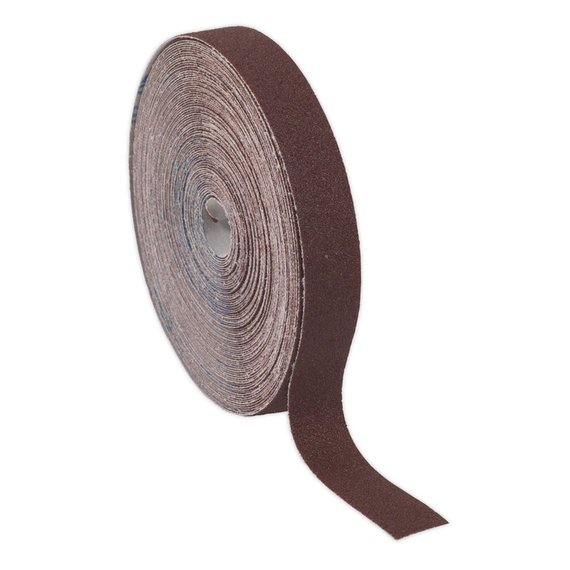 Sealey Emery Roll Brown 25mm x 50m 120Grit ERB2550120 Sealey - Dynamic Drive