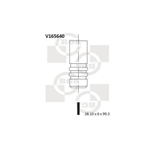 BGA Engine Intake Valve 28mm Head fits Audi A1 2011-2015 2.0