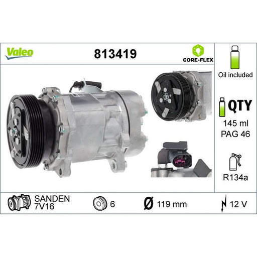 Valeo Air Conditioning Compressor 813419