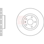 Apec 2 x Vented Brake Discs fits Audi A6 C6 2004-2011 2.0 2.4