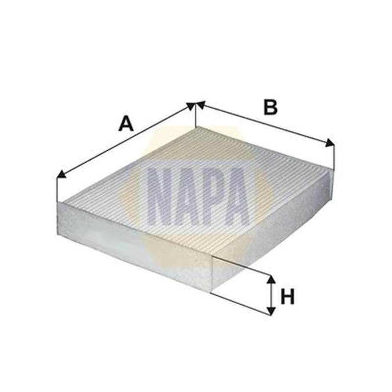 NAPA Cabin Air Filter (Pollen Filter) fits Fiat Talento 2016 on 1.6