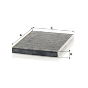MANN-FILTER Cabin Air Filter (Pollen Filter) Eng.compart. CUK 2882