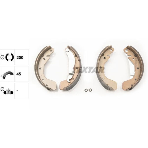 Textar Brake Shoe Set Axle Kit 91044900