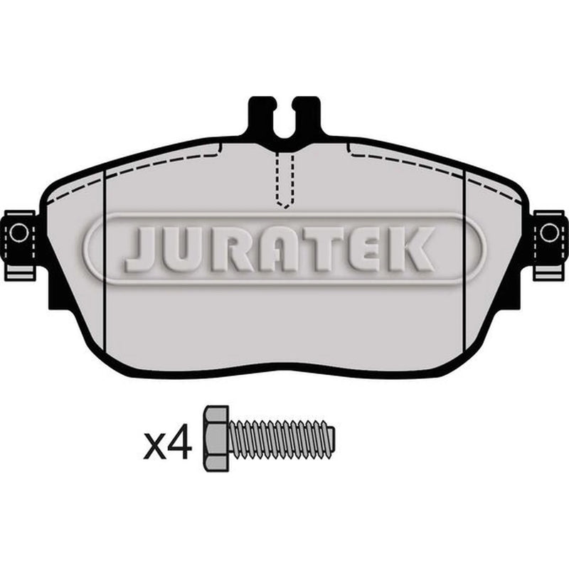 Juratek Front Brake Pad Set fits Infiniti Q30 2015 on 1.5 1.6 2.0 2.2