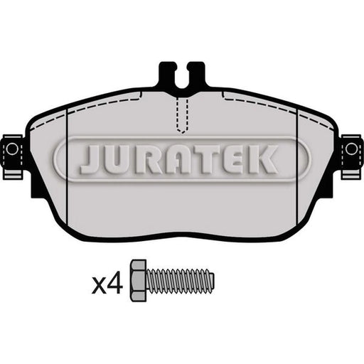 Juratek Front Brake Pad Set fits Infiniti Q30 2015 on 1.5 1.6 2.0 2.2