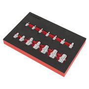 Sealey TRX-Star* Socket Set 14pc 1/4" 3/8" & 1/2"Sq Drive AK61807 Sealey - Dynamic Drive