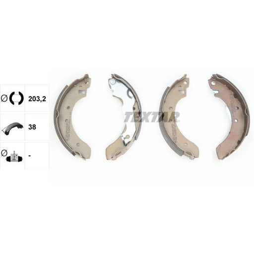Textar Brake Shoe Set Axle Kit 91027200