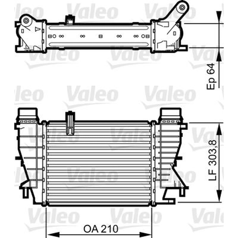 Valeo Intercooler (Charge Air Cooler) 818251