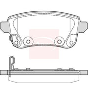 Apec Rear Brake Pad Set fits Renault Captur II 2020 on