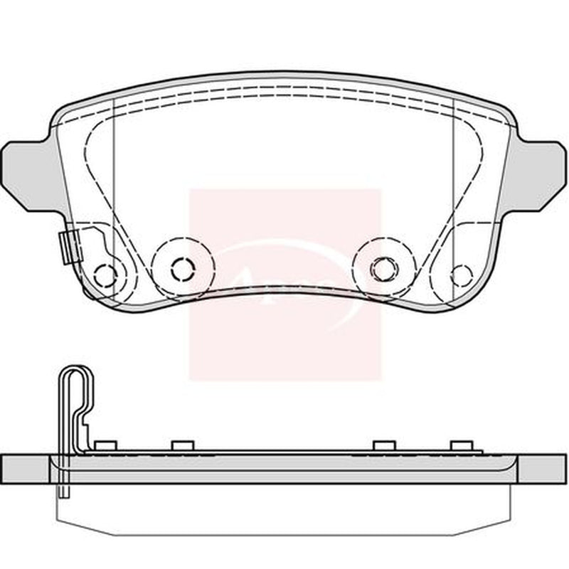 Apec Rear Brake Pad Set fits Renault Captur II 2020 on