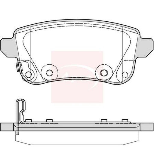Apec Rear Brake Pad Set fits Renault Captur II 2020 on