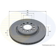 Comline Front Brake Discs & Pads fits MG Zs SUV 2017 on 1.0 1.5