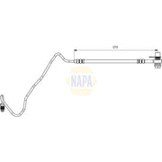 NAPA Brake Hydraulic Hose Line outer NBH1345