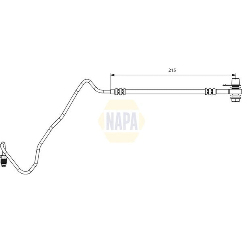NAPA Brake Hydraulic Hose Line outer NBH1345