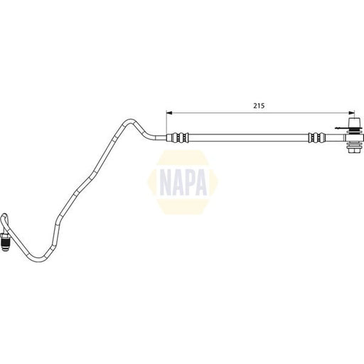 NAPA Brake Hydraulic Hose Line outer NBH1345