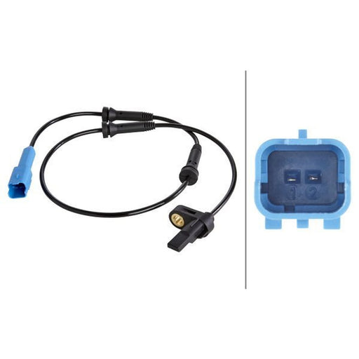 Hella ABS Wheel Speed Sensor Rear fits Peugeot 206 1998-2012 1.1 1.4 1.6 1.9 2.0