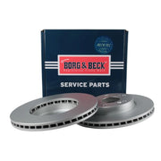 Borg & Beck 2 x Vented Front Brake Discs BBD5674