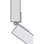 Flush Cranked Hinge in Zinc Plated Steel for 15-19mm Doors Nova - Dynamic Drive