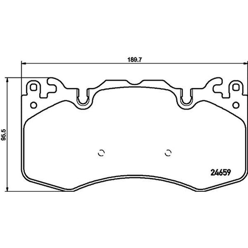 Mintex Front Brake Pad Set fits Land Rover Defender 2020 on 2.0 3.0
