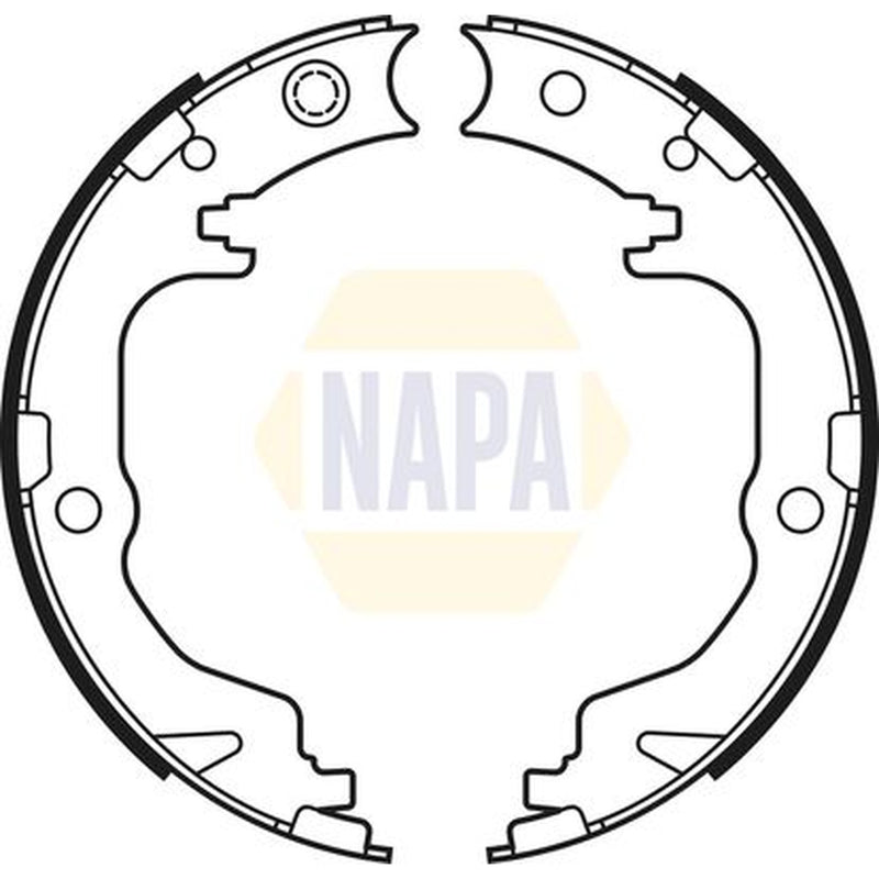 NAPA Parking Brake Shoe Set fits Dodge Avenger 2007-2014 2.0 2.4