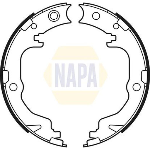 NAPA Parking Brake Shoe Set fits Dodge Avenger 2007-2014 2.0 2.4
