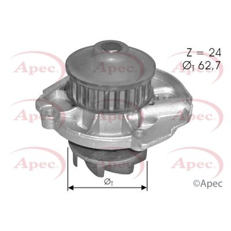 Apec Engine Cooling Water Pump fits Fiat Doblo 2001 on 1.2