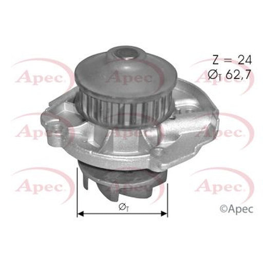 Apec Engine Cooling Water Pump fits Fiat Doblo 2001 on 1.2