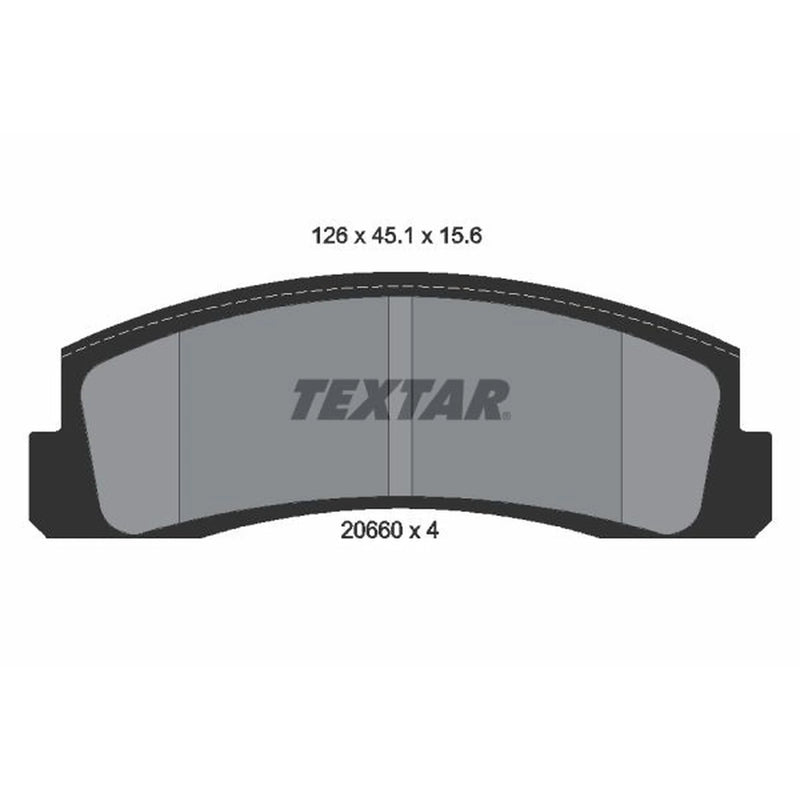 Textar Front Brake Pad Set 2066001