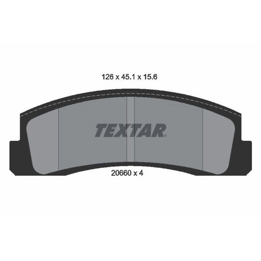 Textar Front Brake Pad Set 2066001