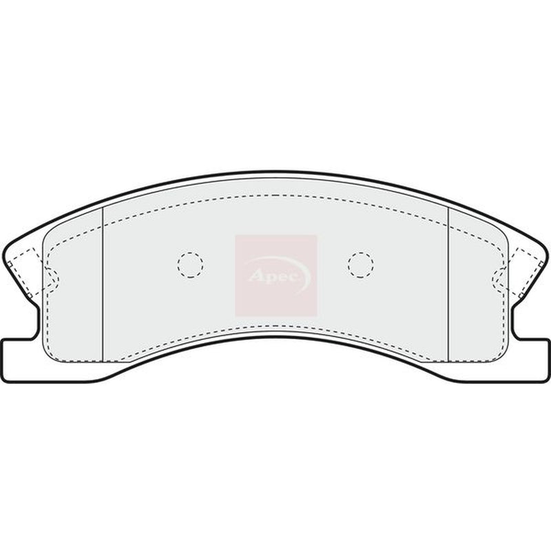 Apec Front Brake Pad Set fits Jeep Grand Cherokee 1999-2005 2.7 3.1 4.7
