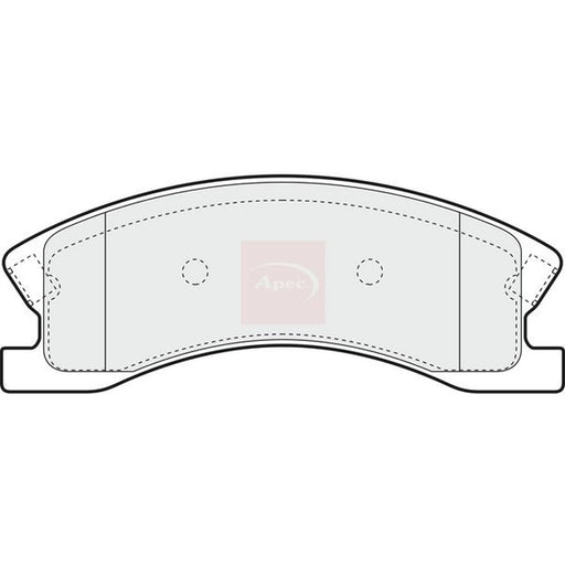 Apec Front Brake Pad Set fits Jeep Grand Cherokee 1999-2005 2.7 3.1 4.7
