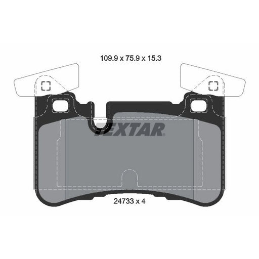 Textar Rear Brake Pad Set 2473301