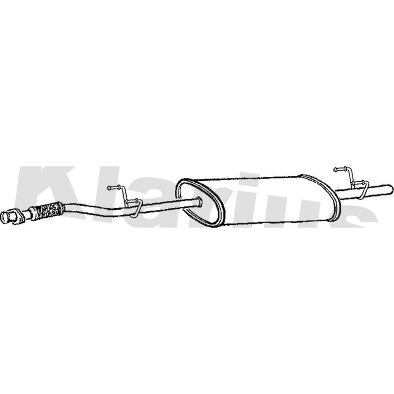 Klarius Box With Centre Pipe Centre fits Mercedes-Benz Sprinter 2-T 1995-2000