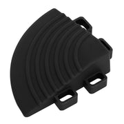 Sealey Polypropylene Floor Tile Corners 60 x 60mm Black Pack of 4 FT3CB Sealey - Dynamic Drive