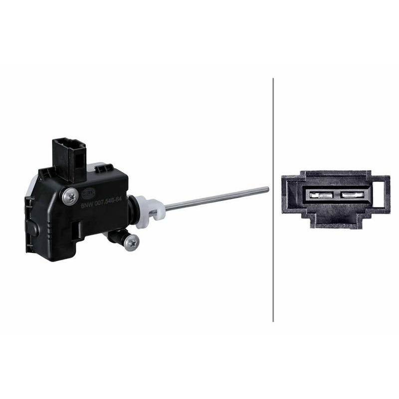 Hella Fuel Filler Flap Actuator Connectors fits VW Polo IV 2001-2009
