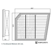 Blue Print Engine Air Filter ADBP220074