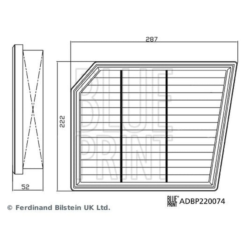 Blue Print Engine Air Filter ADBP220074