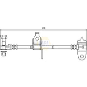 NAPA Brake Hydraulic Hose Line Front Right fits Ford Transit 2000-2006