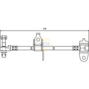 NAPA Brake Hydraulic Hose Line Front Right NBH1118