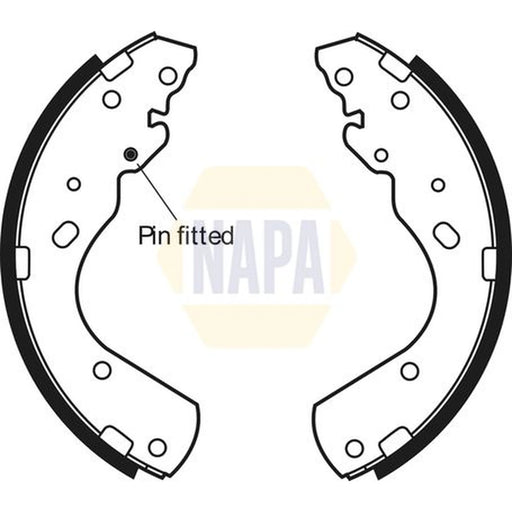 NAPA Brake Shoe Set Axle Kit NBS1041