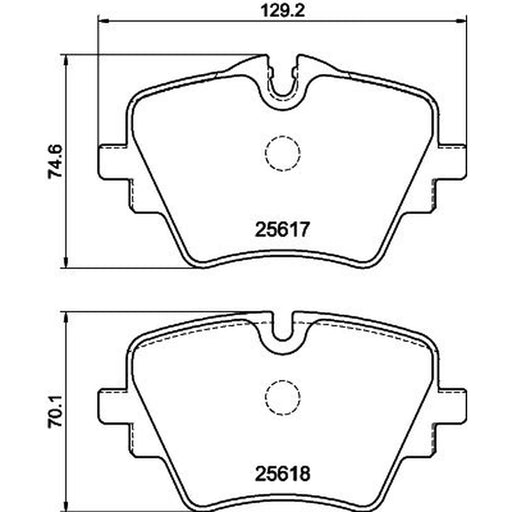 DON Front Brake Pad Set fits BMW 2 Active Tourer 2021-2022
