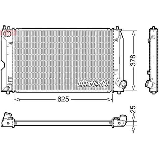 Denso Engine Radiator fits Toyota Avensis 2003-2008 2.0