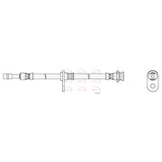 Apec Brake Hydraulic Hose Line Front fits Suzuki SX4 S-Cross 2013-2022